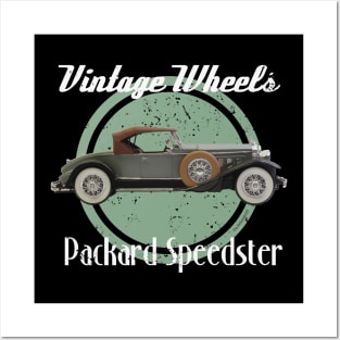 Vintage Wheels - Packard Speedster Posters and Art